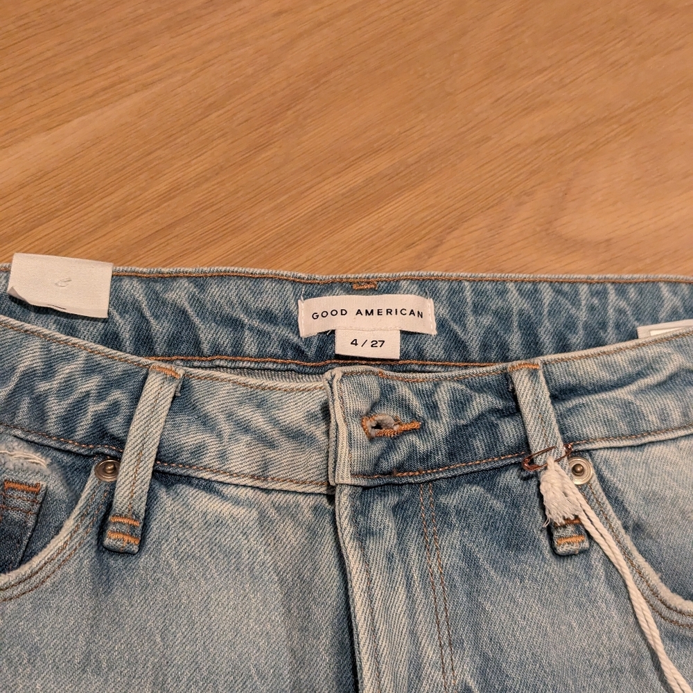 New With Tags! Good American 90’s Bermuda Shorts. Size 4/27 - fits US6 - Picture 7 of 7